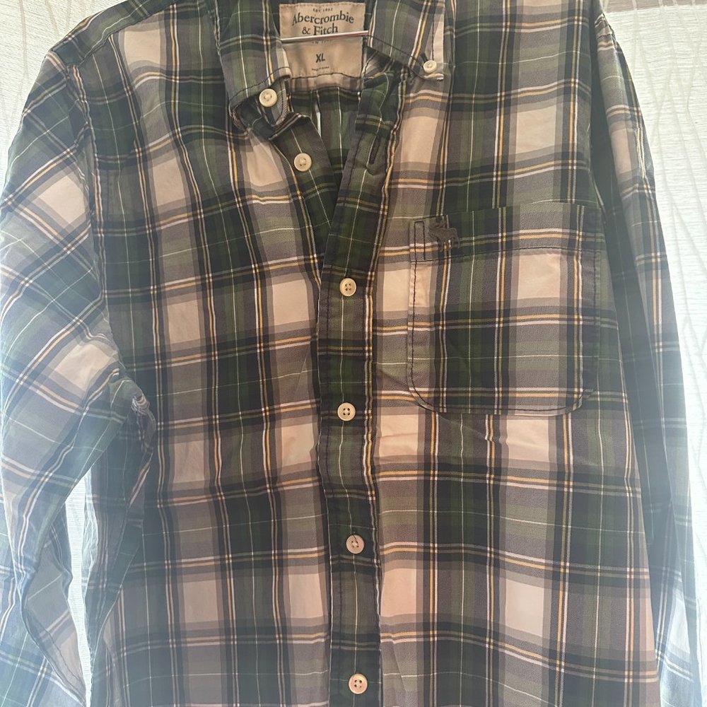 Men's cotton Abercrombie & Fitch button up shirt